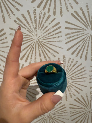 Malachite Signet Ring