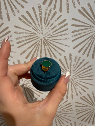 Malachite Signet Ring
