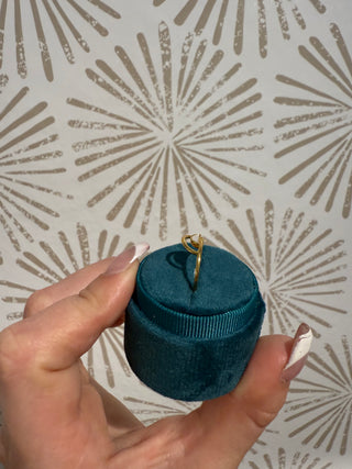 Mother of Pearl Gold Arch Ring