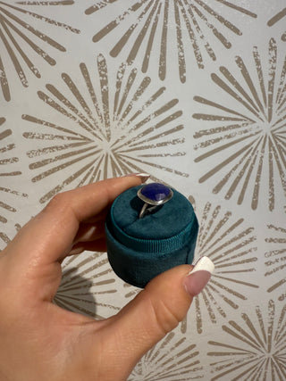 Blue Pillow Ring