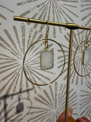 Stoney Hoop Earrings