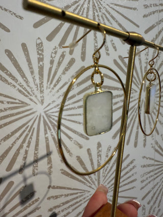 Stoney Hoop Earrings