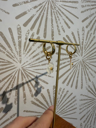 Tulum Flora Charm Huggie