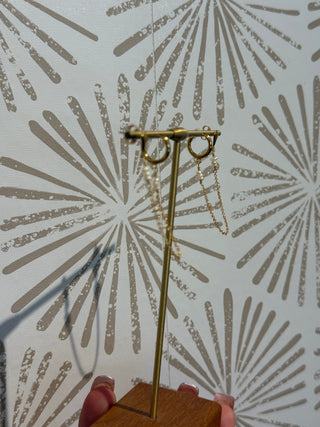 Nautical Double Pierced Earring