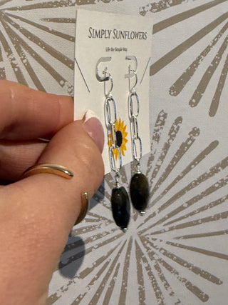 Chain Of Thought Silver Earring