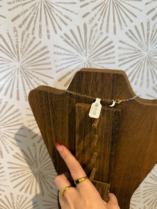 Horizon Mixed Metal Charm Necklace