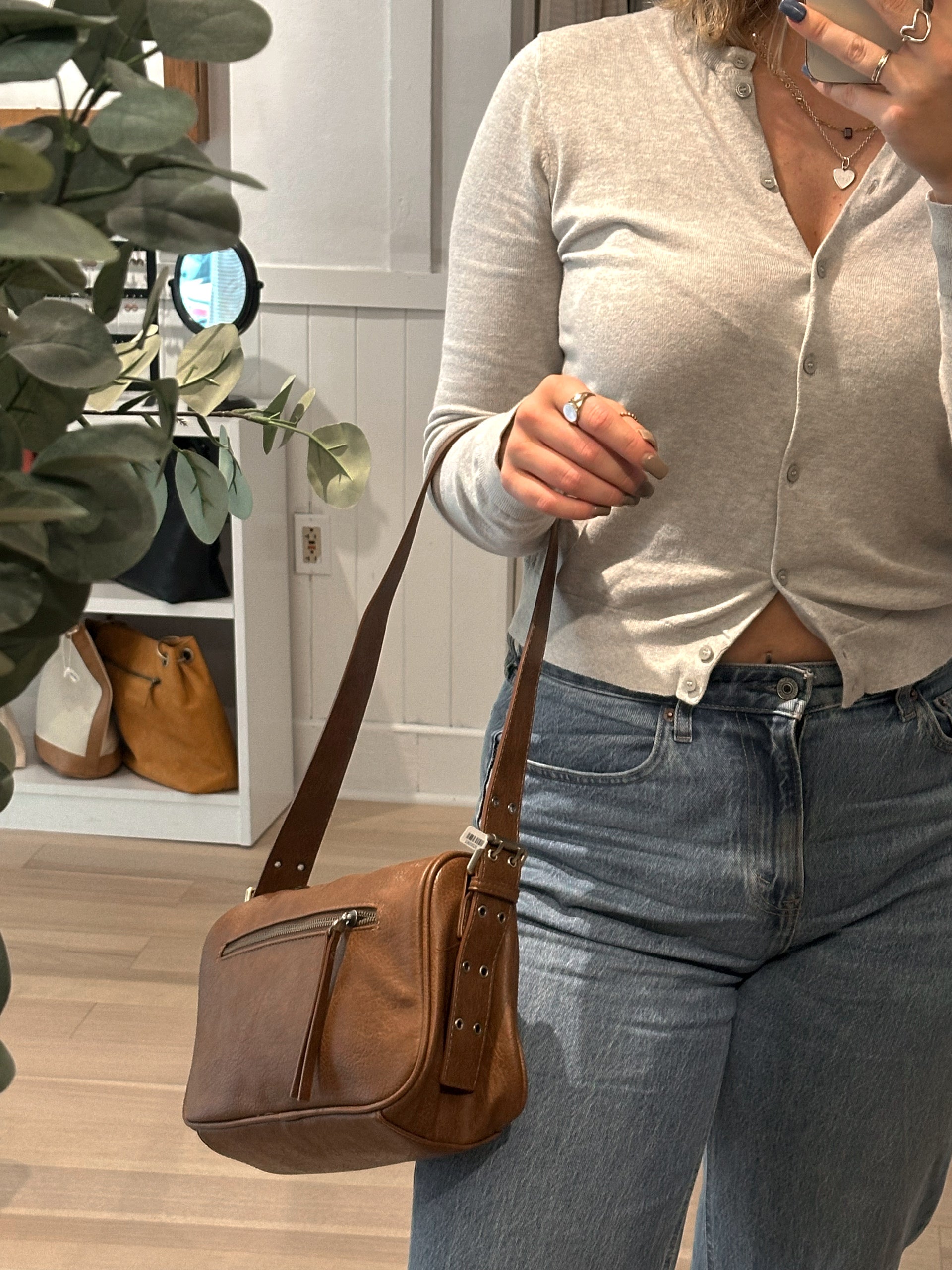 Morgan Buckle Shoulder Bag