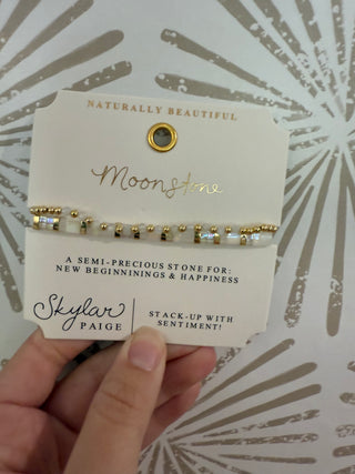 Moonstone Beaded Stack