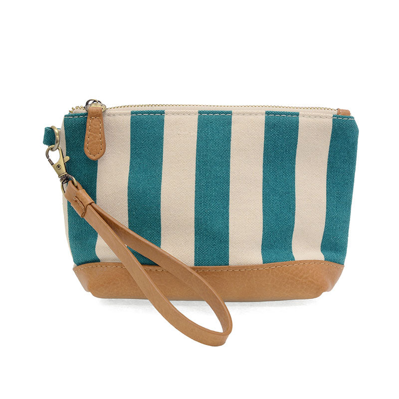 Awning Stripe Wristlet