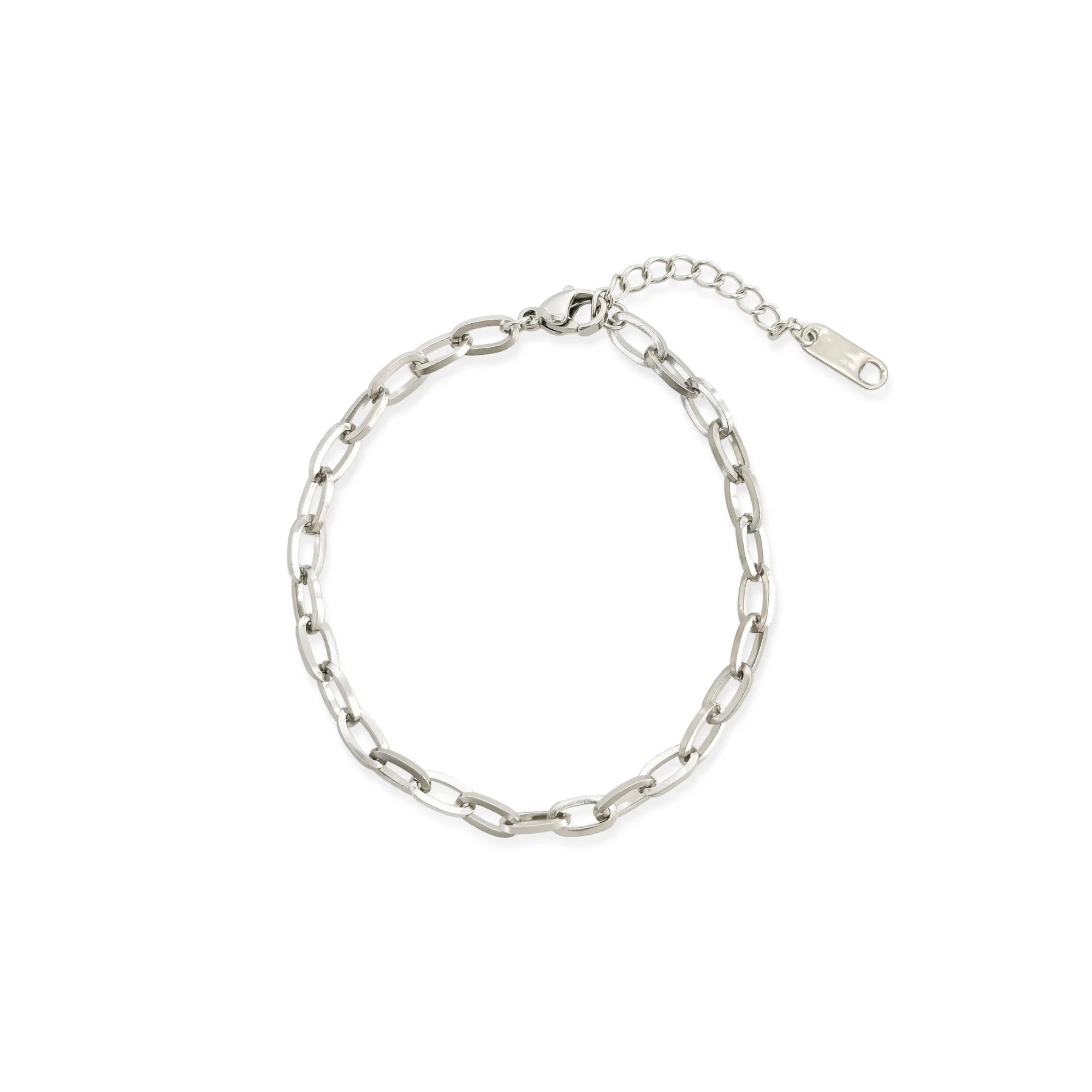 Silver Curb Chain Bracelet