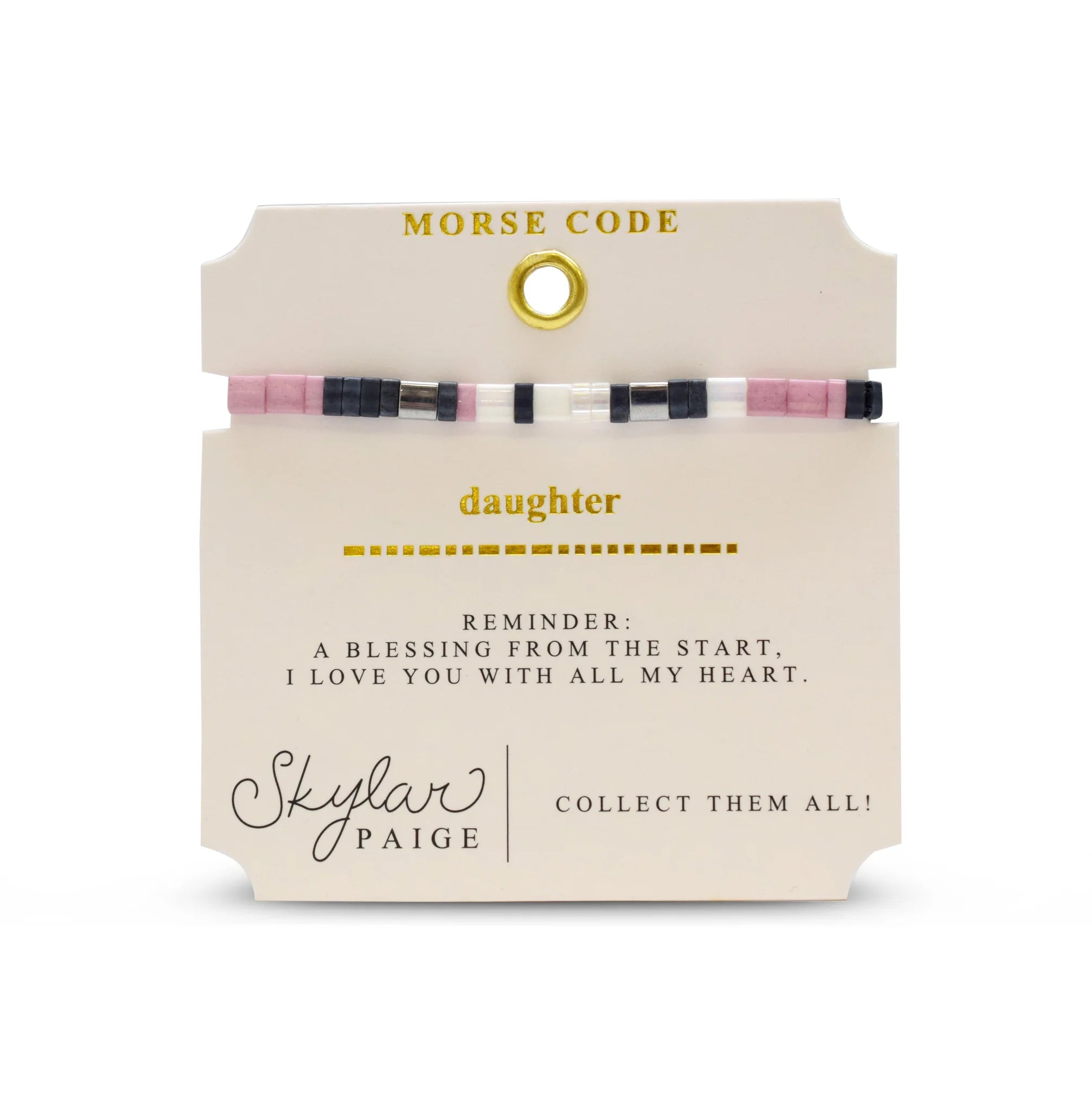 Daughter Morse Code Bracelet