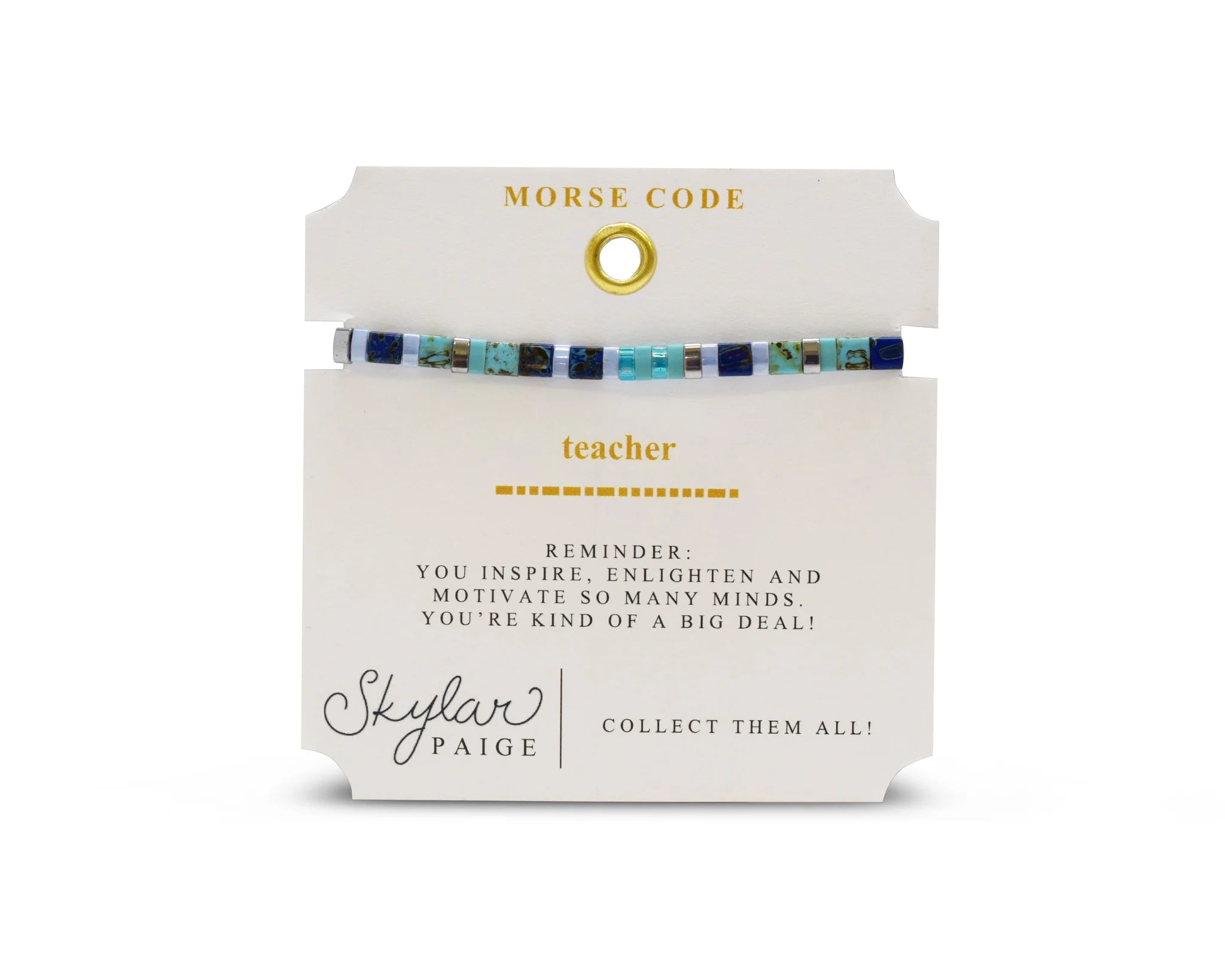 Teacher Morse Code Bracelet