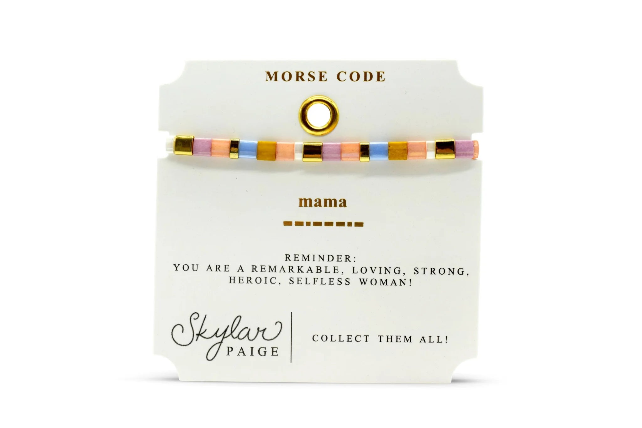 Mama Morse Code Bracelet
