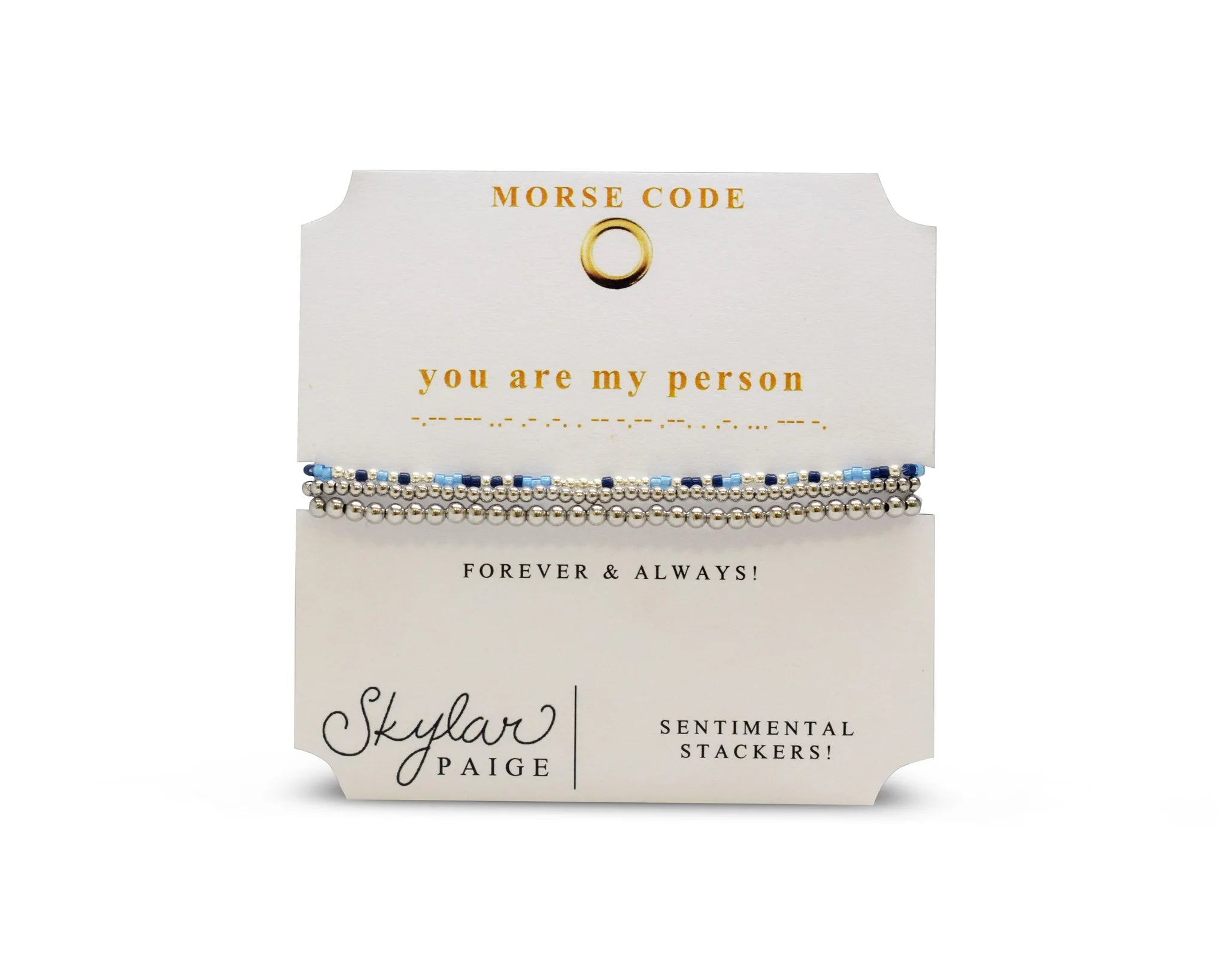 You Are My Person Morse Code Bracelet