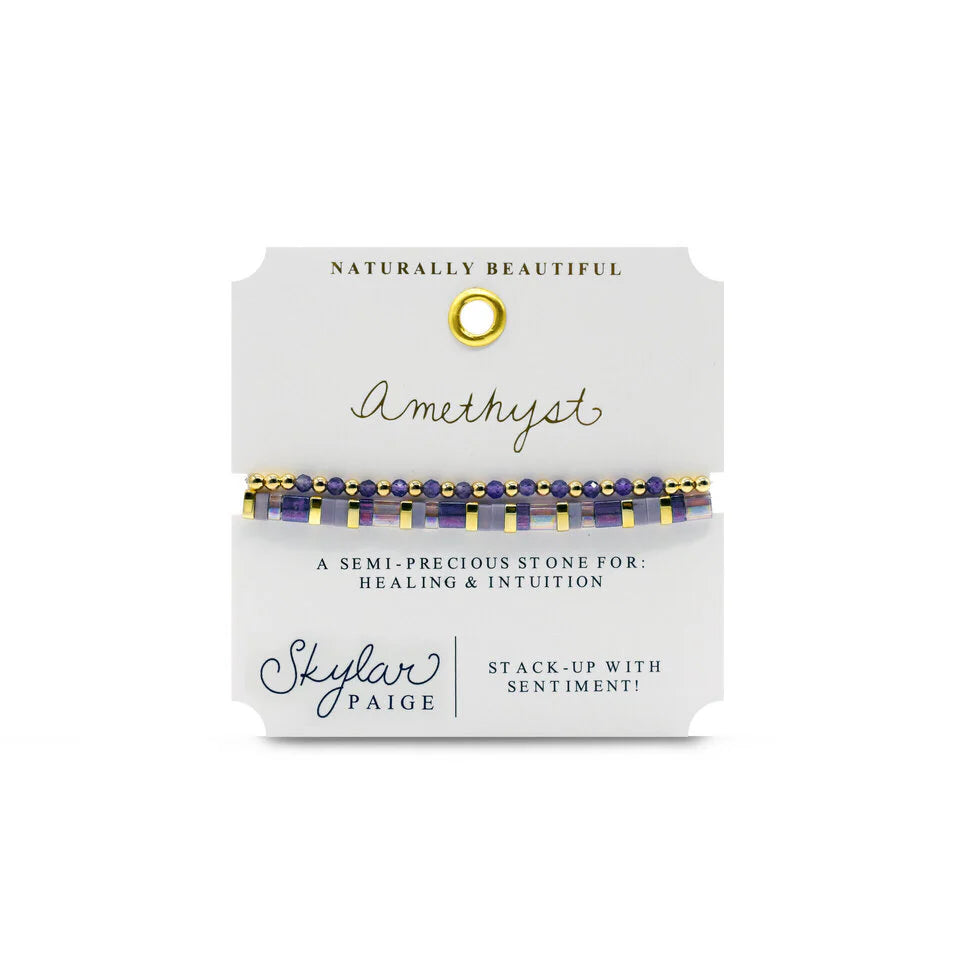 Amethyst Gemstone Bracelet