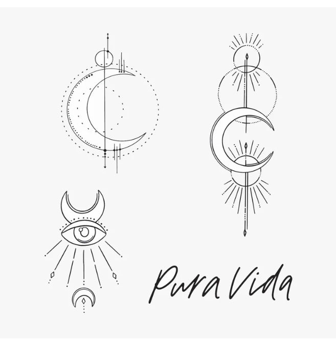 Pura Vida Temporary Tattoos