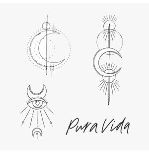 Pura Vida Temporary Tattoos