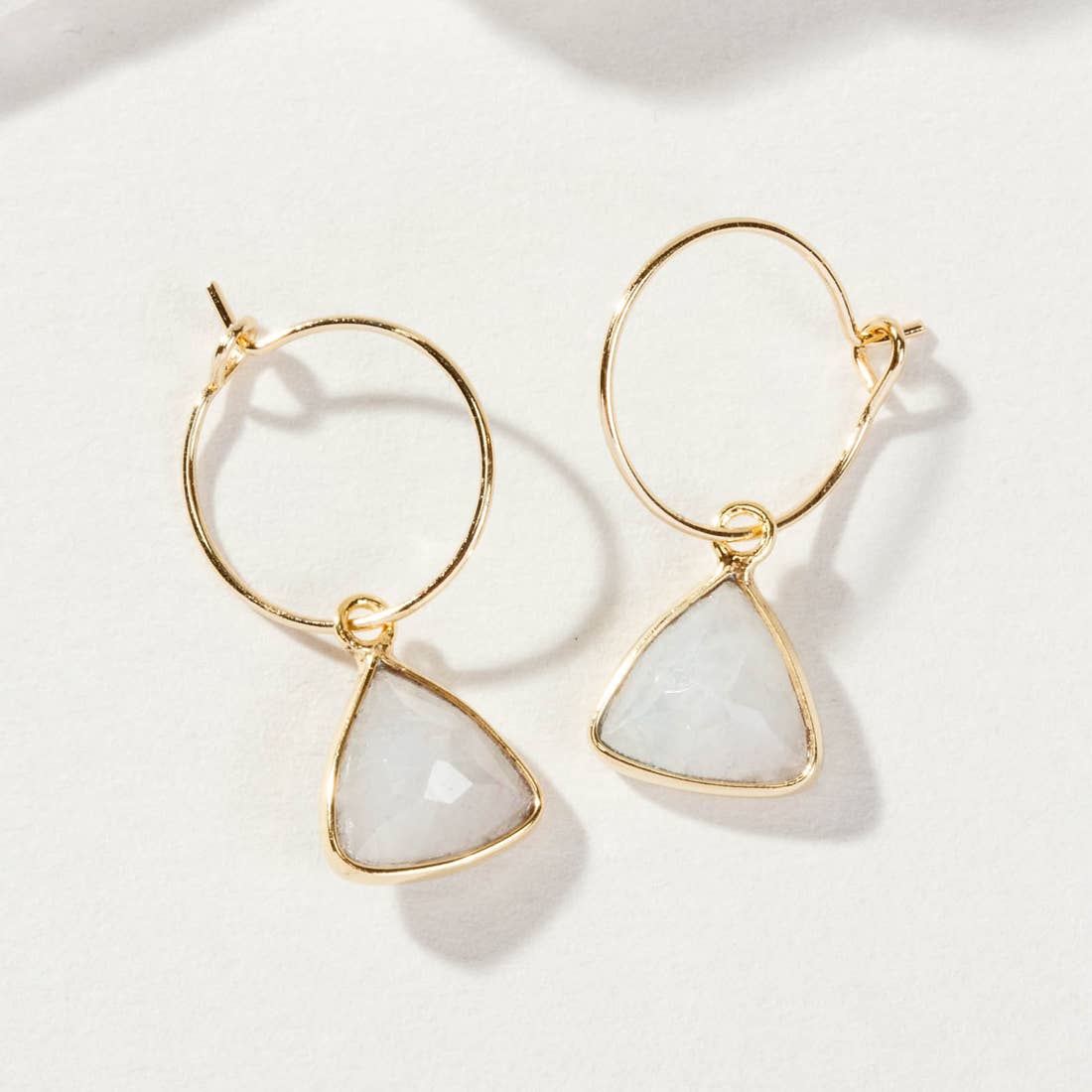 Moonstone Hoops