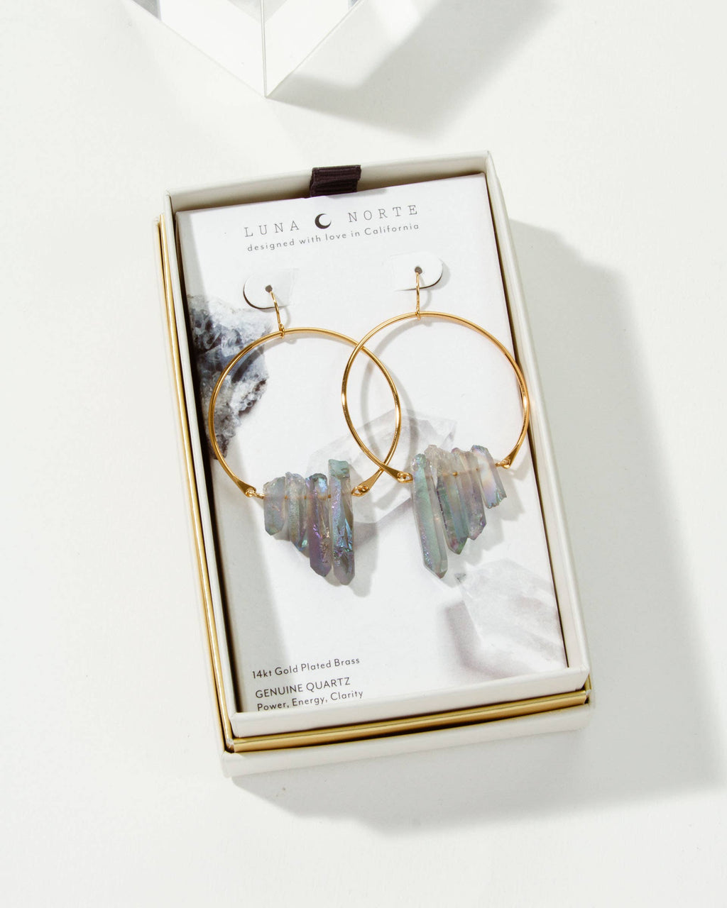 Rose Quartz Hoops