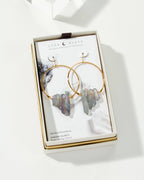 Rose Quartz Hoops