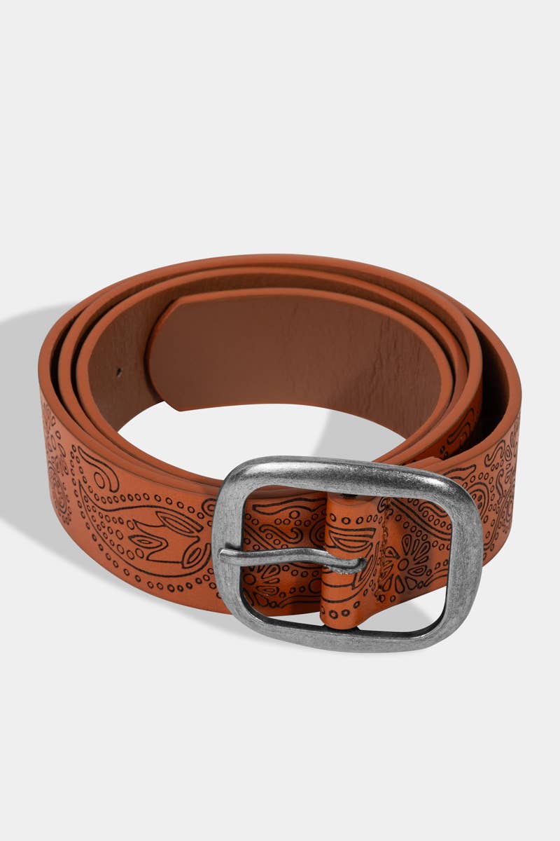 Ivory Floral Belt
