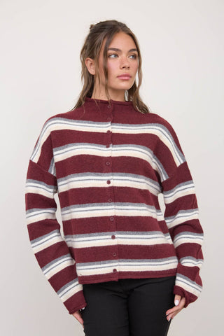 Striped Classic Cardigan