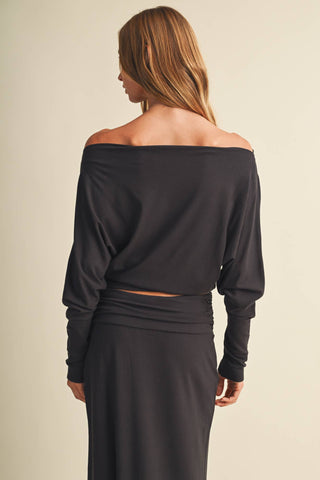 High-Density Jersey Dolman Sleeve Pullover