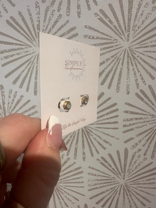 Addison Gold Studs - Simply Sunflowers