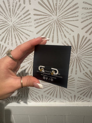 Alli Maroon Studs - Simply Sunflowers