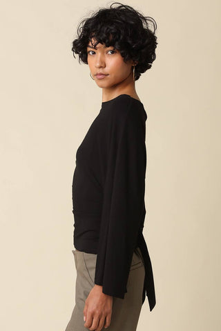 Allyson Back-Tie Dolman Sleeve Top - Simply Sunflowers