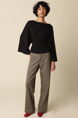 Allyson Back-Tie Dolman Sleeve Top - Simply Sunflowers