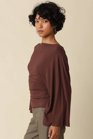 Allyson Back-Tie Dolman Sleeve Top - Simply Sunflowers
