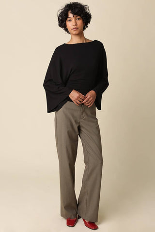 Allyson Back-Tie Dolman Sleeve Top - Simply Sunflowers