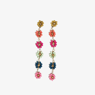 Amanda Colorful Flower Earrings - Simply Sunflowers