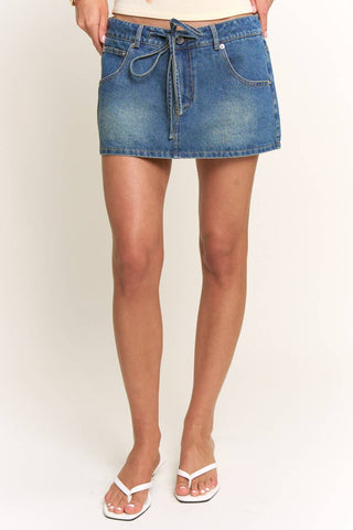 American Honey Denim Skirt - Simply Sunflowers