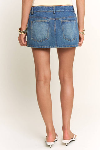 American Honey Denim Skirt - Simply Sunflowers