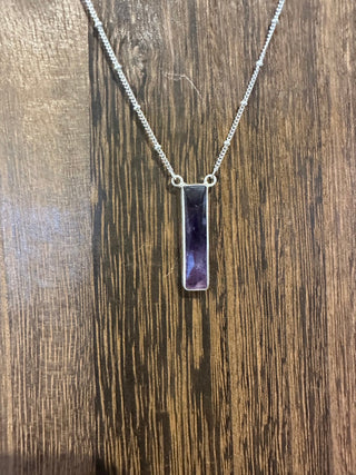 Amethyst Silver Necklace - Simply Sunflowers