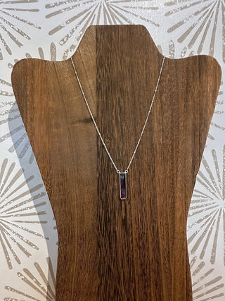 Amethyst Silver Necklace - Simply Sunflowers