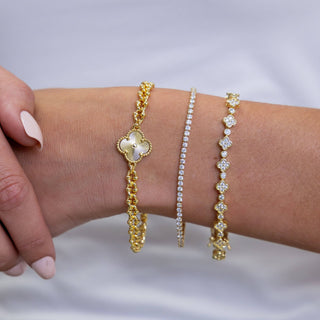 Annie Dainty Tennis Bracelet - Simply Sunflowers