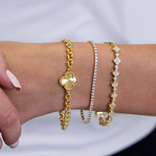 Annie Dainty Tennis Bracelet - Simply Sunflowers