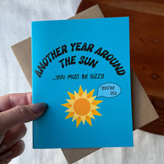 "Another year around the sun..." Birthday Card - Simply Sunflowers