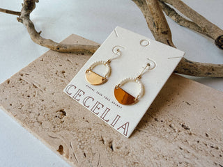 Aria Half Moon Earrings - Simply Sunflowers