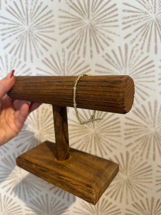 Ashley Mint and Gold Bracelet - Simply Sunflowers