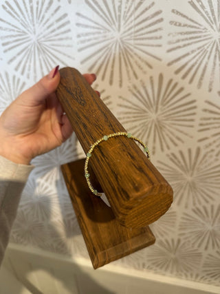 Ashley Mint and Gold Bracelet - Simply Sunflowers