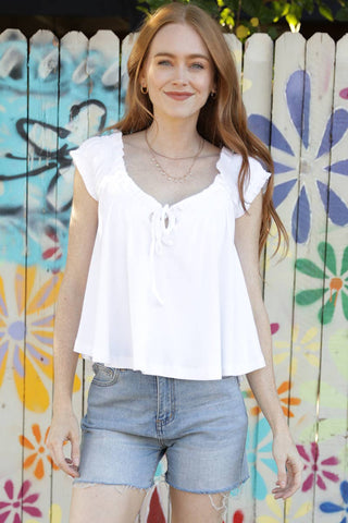 Atlantic Babydoll Top - Simply Sunflowers