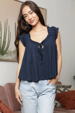 Atlantic Babydoll Top - Simply Sunflowers