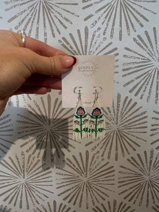 Audrey Beaded Earrings - Simply Sunflowers