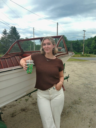 August Knit Top - Simply Sunflowers