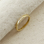 Delicate Gold Diamond Band