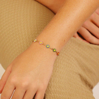 Colorful Floral Bracelet